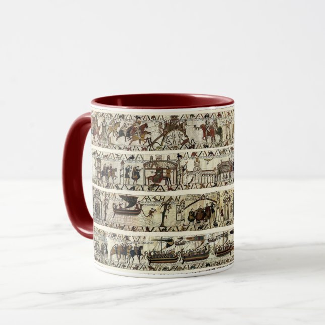 Caneca BAYEUX TAPESTRY 1066 Batalha de Hastings (Frente Esquerda)