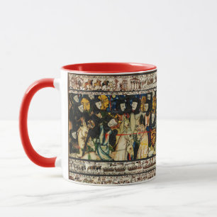 Caneca BAYEUX TAPESTRY 1066 Morte do Rei Harold