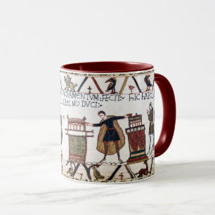 Caneca BAYEUX TAPESTRY Harold fez juramento sobre Relíqui