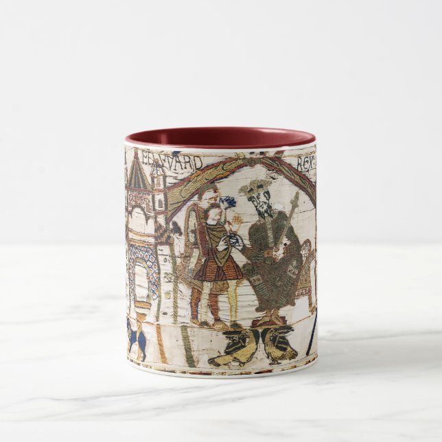 Caneca BAYEUX TAPESTRY King Edward Confessor e Harold (Centro)