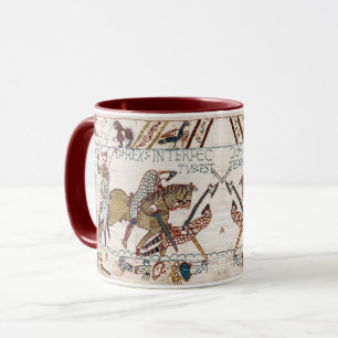 Caneca BAYEUX TAPESTRY Morte do Rei Harold na Batalha