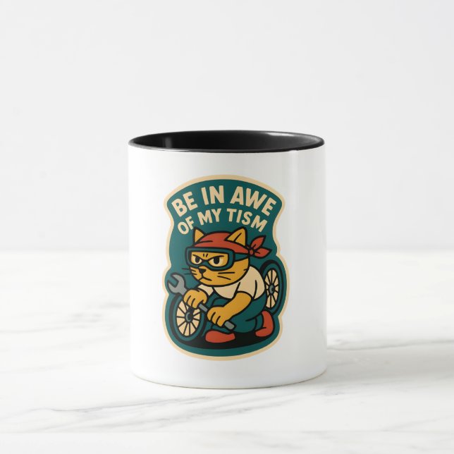 Caneca be in awe of my tism (Centro)