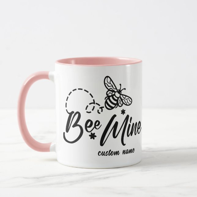 Caneca Be Mine Happy Valentines Day Mug - Romantic (Esquerda)