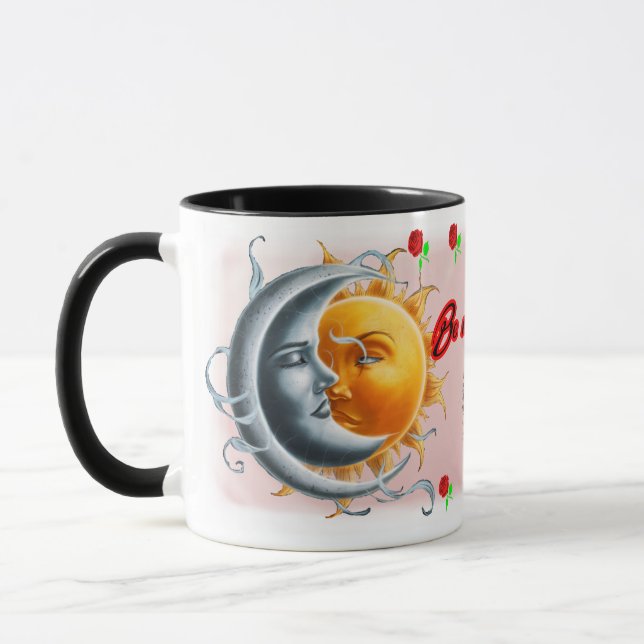 Caneca Be my Valentine said the Sun to the Moon on a (Esquerda)