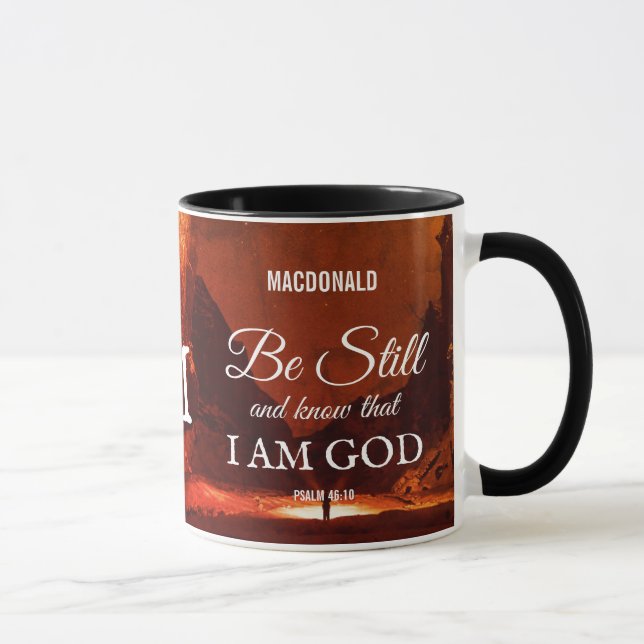 Caneca BE Personalizado AINDA E CONHECE Monograma Cristão (Direita)