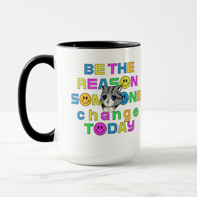 Caneca be the reason someone change today tea mug (Esquerda)