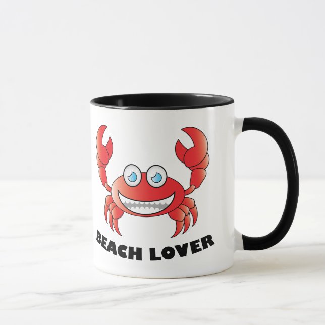 Caneca Beach Lover - Black 11 oz Ringer Mug (Direita)