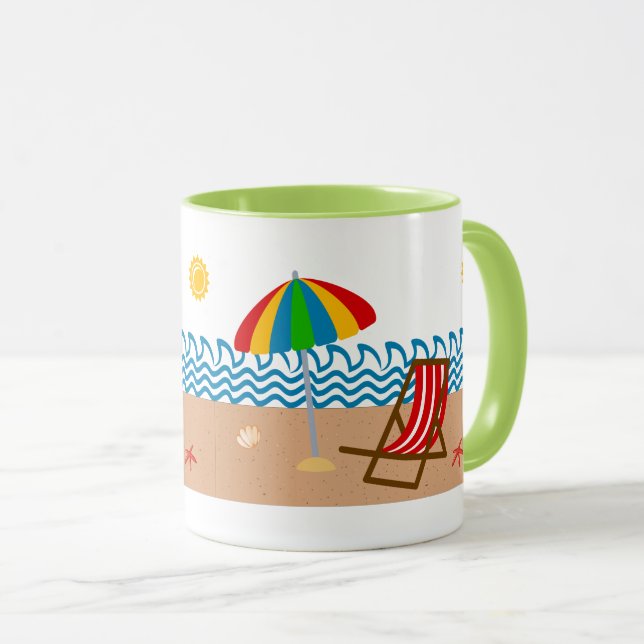 Caneca Beach Scene Mug (Frente Esquerda)