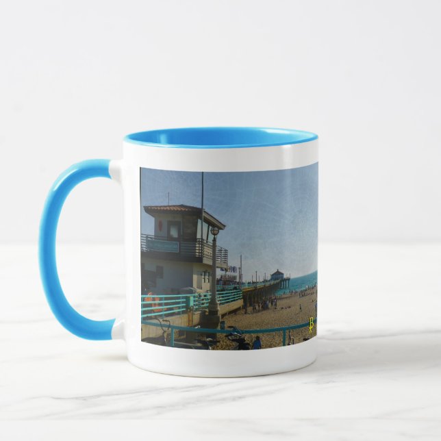 Caneca "Beach Time", do artista J.J. Barmettler (Esquerda)