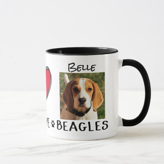 Caneca Beagle Amantes de Cachorros Caneca (Direita)