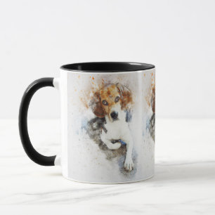 Caneca Beagle Black Brown White Pet Dogggie Doggie Puppy