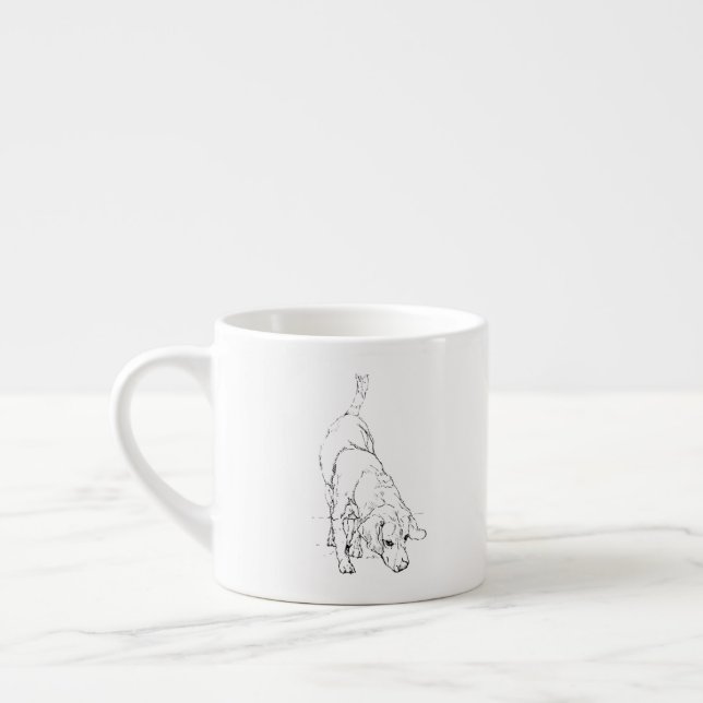Caneca Beagle – Caneca de Café com Cachorro Desenh (Esquerda)