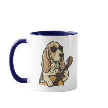 Beagle Hippie Tocando Violão