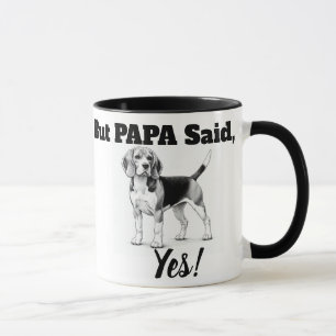 Caneca Beagles Mug/ tipografia
