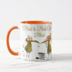 Caneca Beak Beak Coffee Break - Pássaro Engraçado Coffee