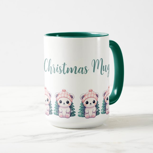 Caneca Bear Bear Xmas Personalizado (Frente Esquerda)