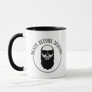 Caneca Bearded cita barba engraçada dizendo presentes
