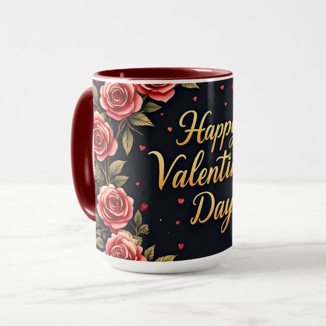 Caneca Beautiful Luxury Floral Love Modern Collection (Frente Esquerda)