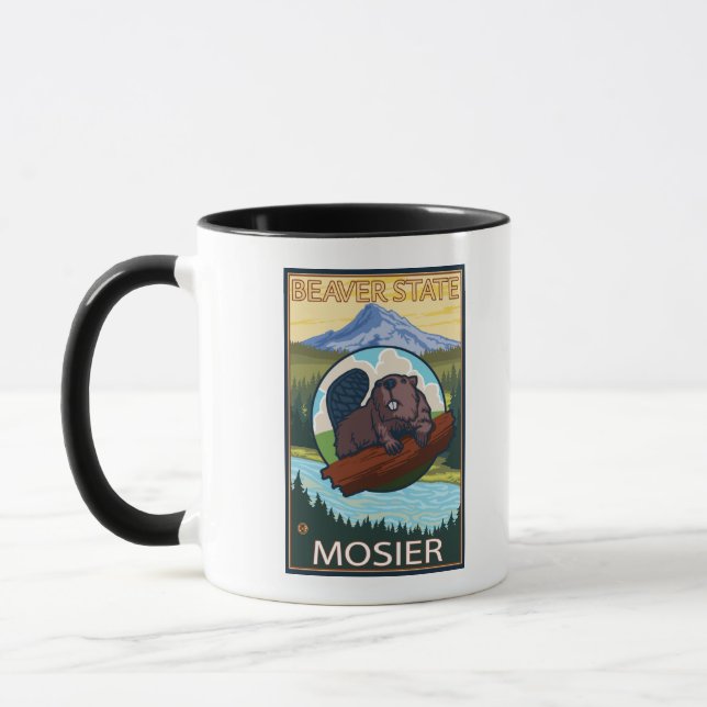 Caneca Beaver & Mt. Hood - Mosier, Oregon (Esquerda)