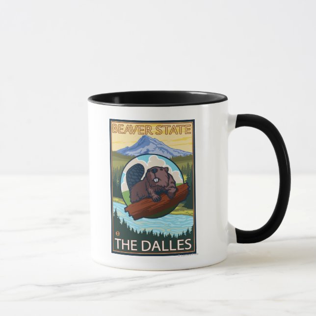 Caneca Beaver & Mt. Hood - The Dalles, Oregon (Direita)