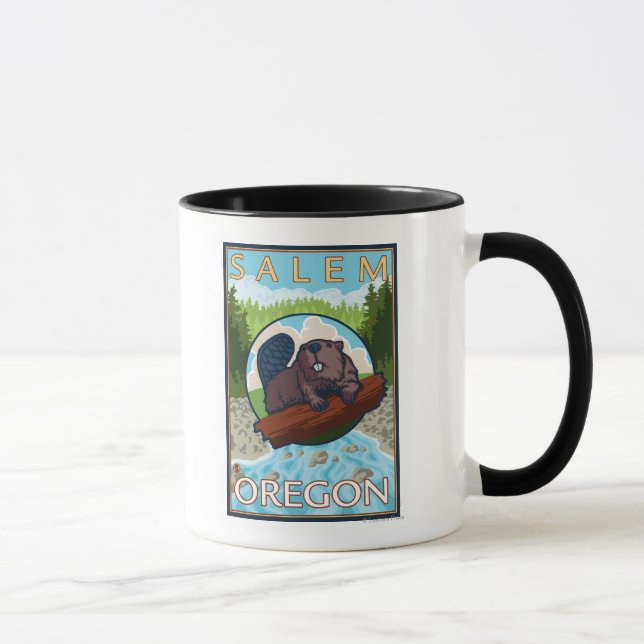 Caneca Beaver & River - Salem, Oregon (Direita)