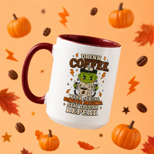 Caneca Beba Café Use Jalecos Fique Assustador Grande Marr