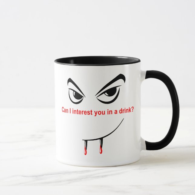 Caneca Beba com um vampiro (Direita)