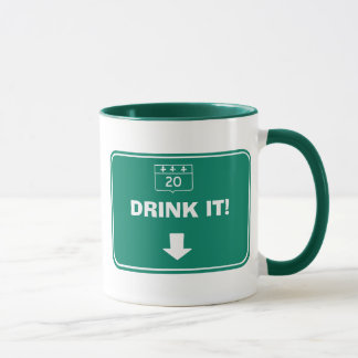 Caneca Beba-o, não o derrame! customizável