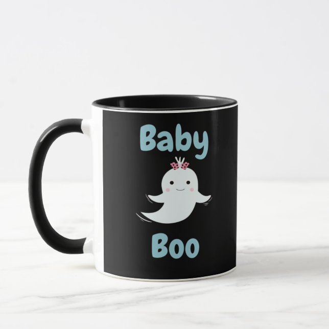 Caneca Bebê Boo Cute Halloween Crianças Ou Casais Present (Esquerda)