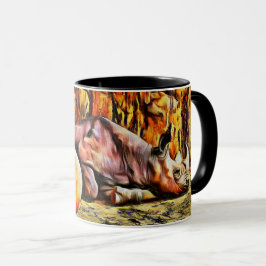 Caneca Bebê Centeado Rhino Coffee Mug