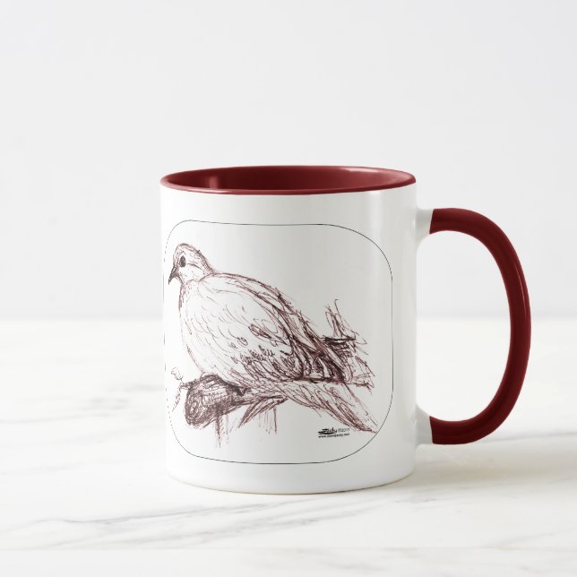 Caneca Bebê de lamentação da pomba (Direita)