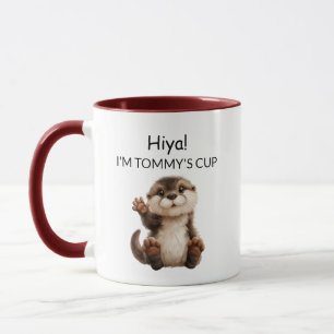 Caneca Bebê Lontra Acenando