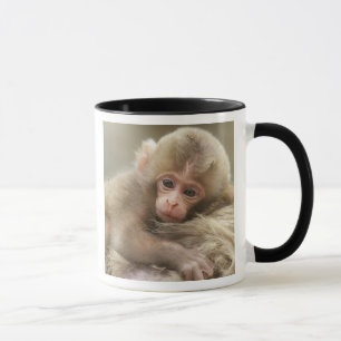 Caneca Bebê Macaco da Neve, Jigokudani, Nagano, Japão 2