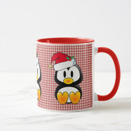Caneca Bebê Natal Tux Santa Hat