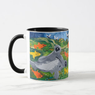 Caneca Bebê Tubarão "Arte por Crianças"