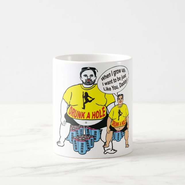 Caneca bêbeda engraçada do pai & do filho (Centro)