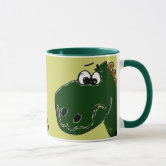 Caneca De Café XX- dinossauro de T-Rex que come desenhos animados