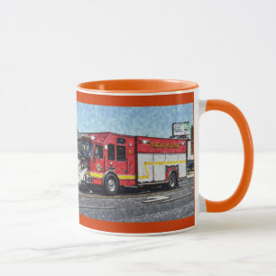 Caneca Bebendo do Bombeiro Vermelho