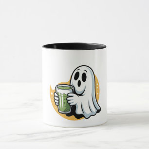 Caneca Bebendo fantasma fantasma Matcha Halloween