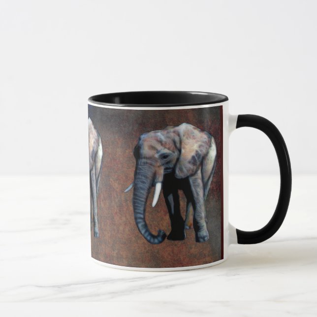 Caneca Bebendo Mug, adepto da vida selvagem, de elefante  (Direita)