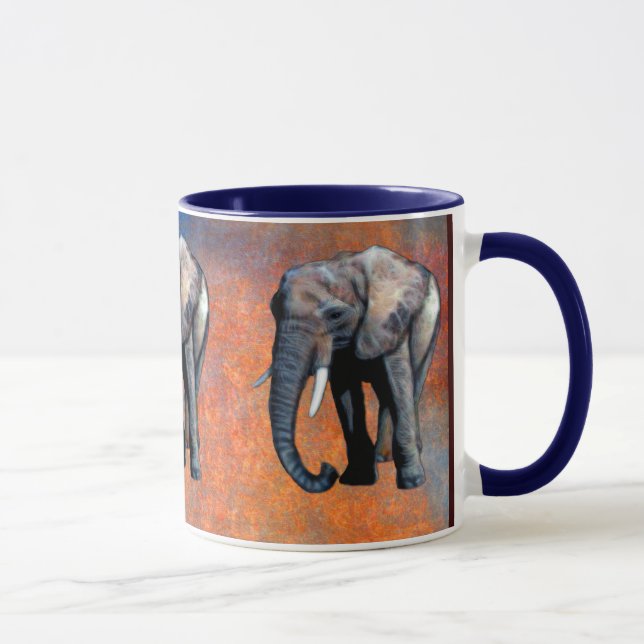 Caneca Bebendo Mug, adepto da vida selvagem, de elefante  (Direita)