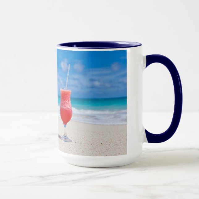 Caneca Beber em canetas em praia - escolha estilo e cor (Direita)