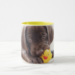 Caneca Bebês Mais Pobres   Chocolate Labrador Puppy
