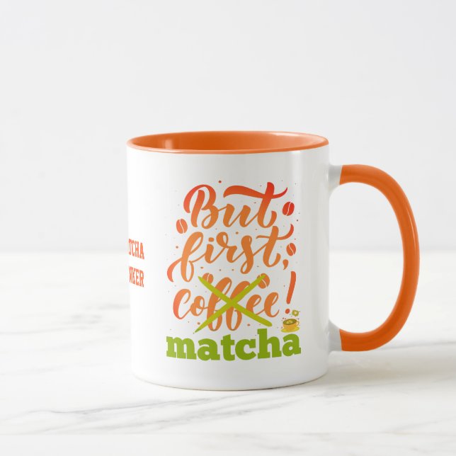 Caneca Bebida Latte Colorida, MAS PRIMEIRA DIVERTIDA MATC (Direita)