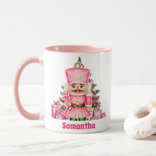 Caneca Bebidas de Natal Rosa Nozes Crianças Quentes Choco