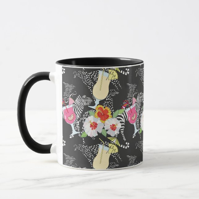 Caneca Bebidas tropicais com animais (Esquerda)