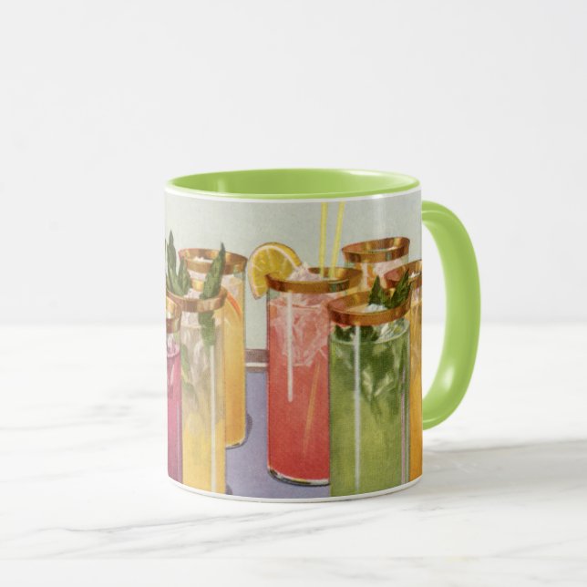 Caneca Bebidas vegetais, bebidas com cubos de gelo em uma (Frente Esquerda)