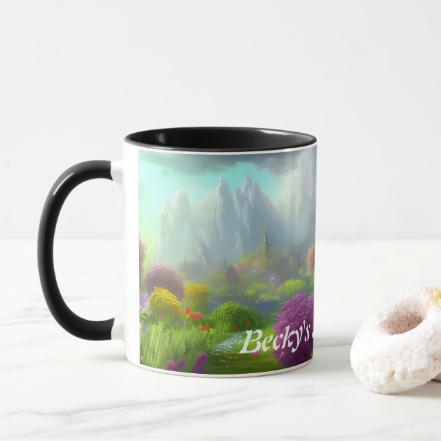 Caneca Becky's Morning Tea Personalizável (Com Donut)