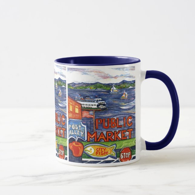 Caneca Beco do cargo com balsa (Direita)