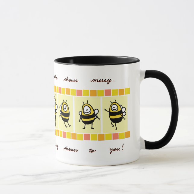 Caneca Bee© abençoado o clemente (Direita)